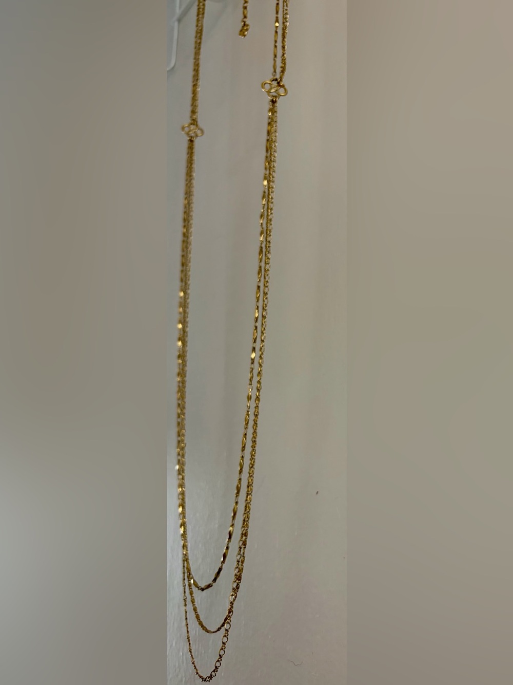 Stella & Dot Gold Multi-Strand Layered Necklace